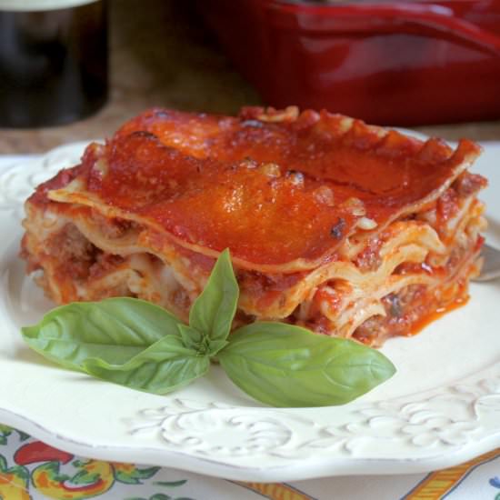 traditional italian lasagna