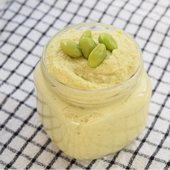 Edamame Chickpea Hummus Recipe