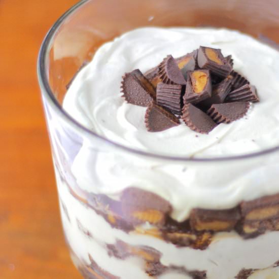 PB Brownie Trifle