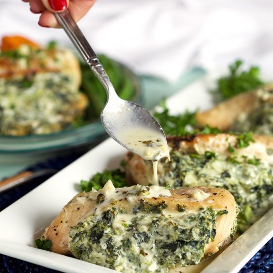 Spinach Stuffed Chicken Breasts