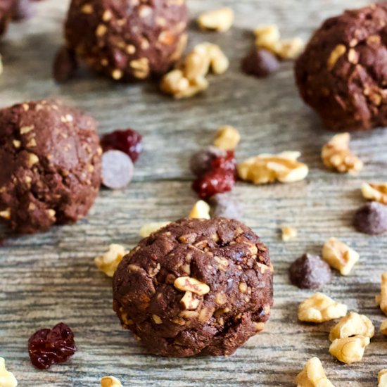 Cherry Mocha Brownie Bites