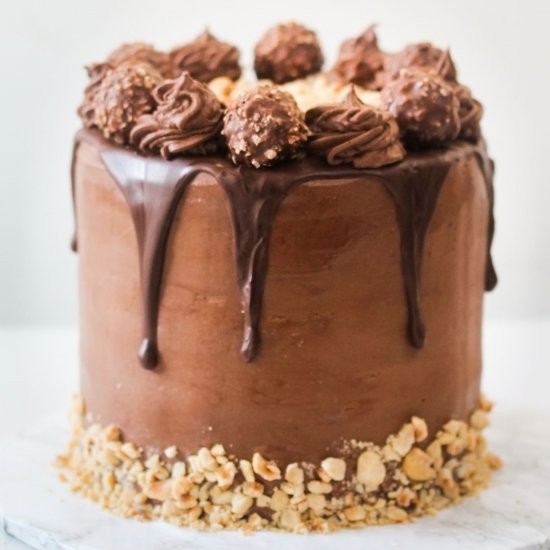 Ferrero Rocher Cake from Scratch