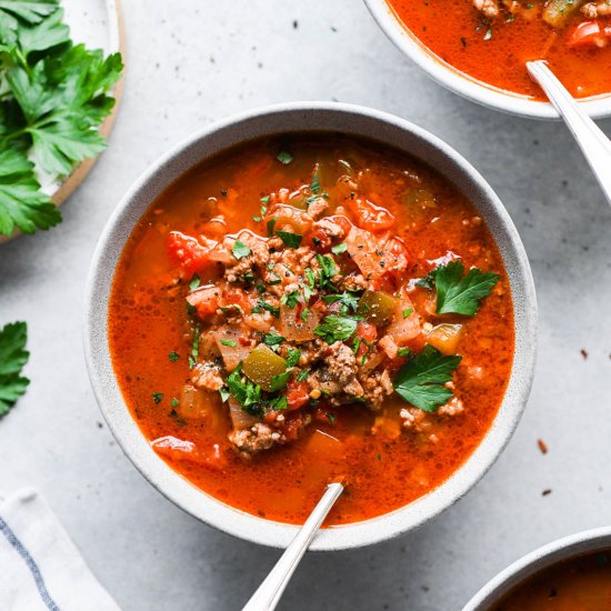 Whole30 Stuffed Pepper Soup