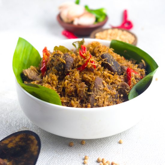 Beef with Spiced Grated Coconut