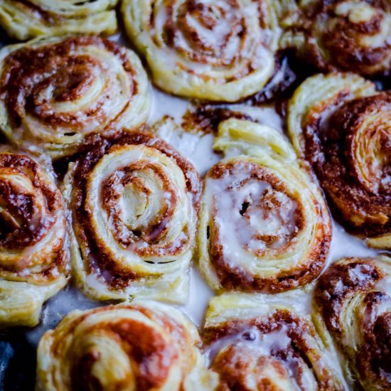 Puff Pastry Cinnamon Rolls