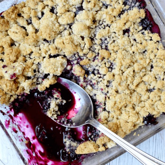 Gluten Free Blueberry Crisp