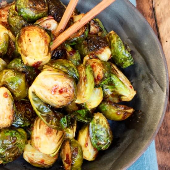 Spicy Asian Brussels Sprouts