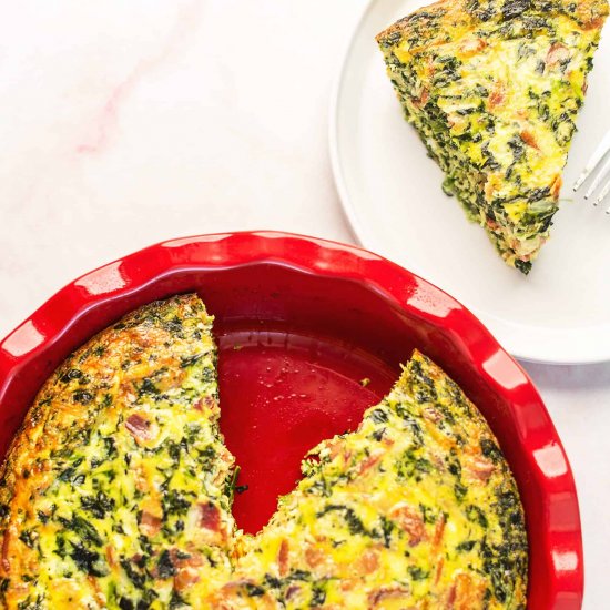 Bacon and Spinach Quiche