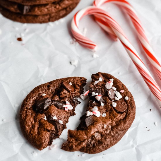 Double Chocolate Peppermint Cookies