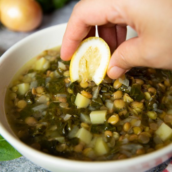 Lebanese Sour Lentil Soup