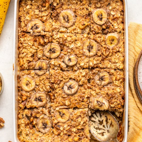 Baked Banana Bread Oatmeal