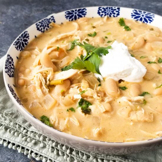 creamy white chicken chili