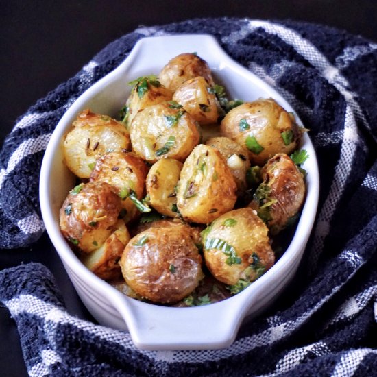 Air Fryer Gunpowder Potatoes