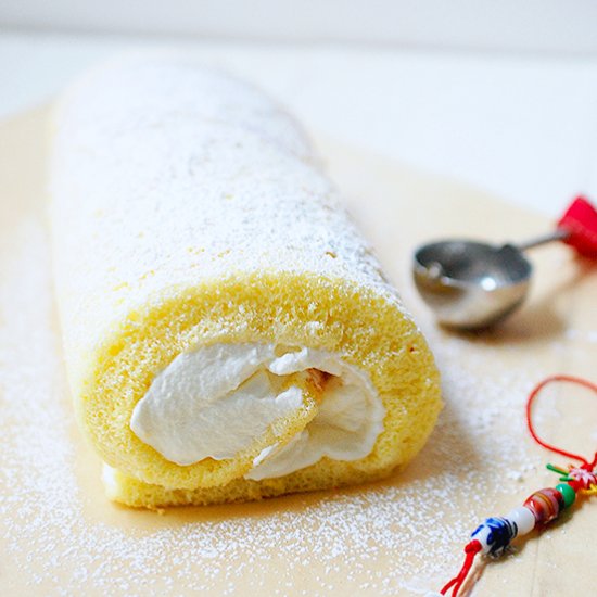 Chinese vanilla roll cake