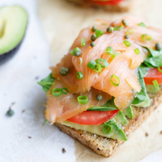 Smoked Salmon Avocado Toast