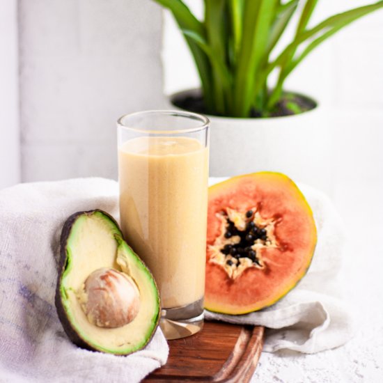 Papaya Avocado Smoothie