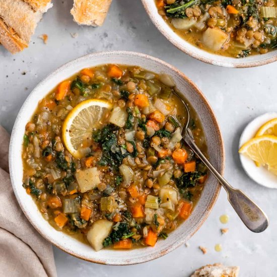 Cozy Instant Pot Lentil Soup