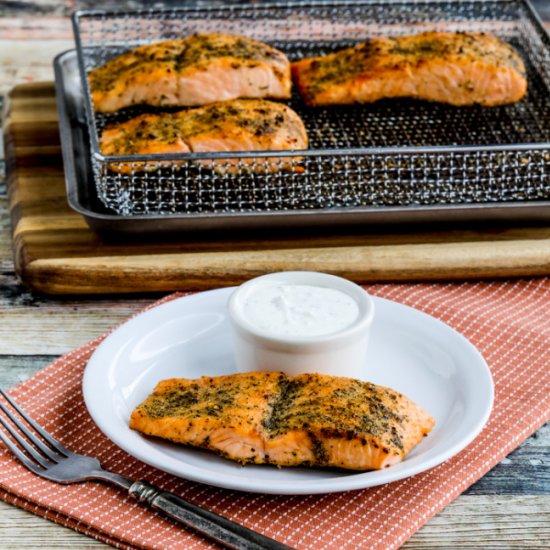 Greek Salmon with Tzatziki Sauce