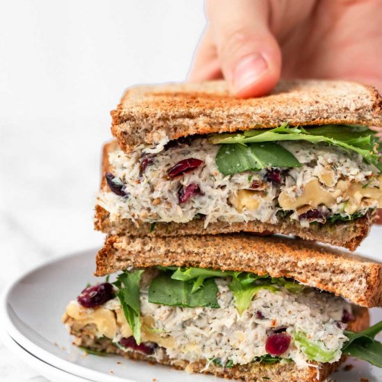 Cranberry Walnut Chicken Salad