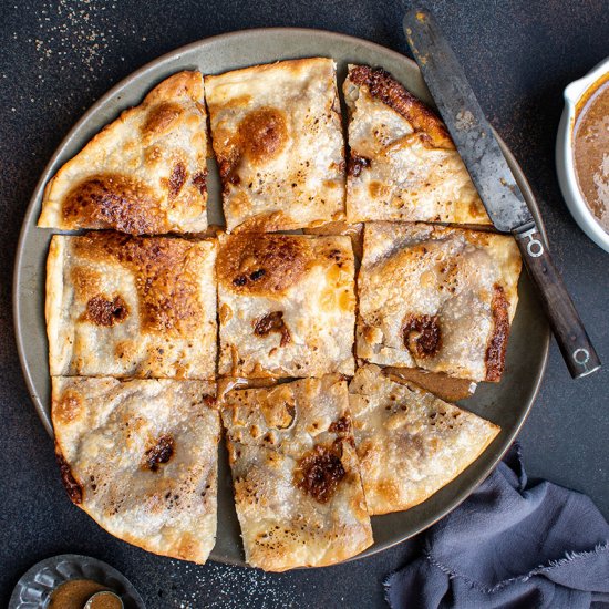 Hazelnut focaccia di recco