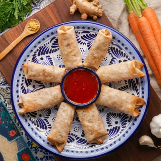 Cassava Veggie “Egg” Rolls