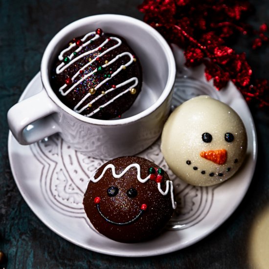 Festive Hot Chocolate Bombs