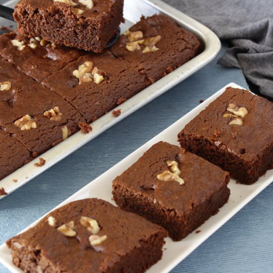 Eggless Chocolate Brownie Recipe