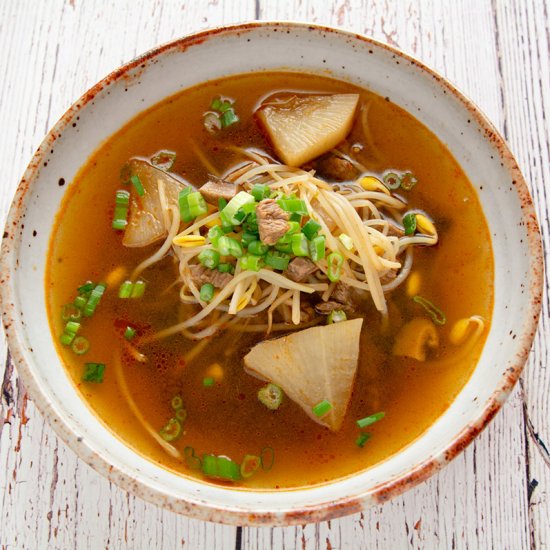 Korean Beef and Radish Soup