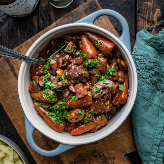 Vegan Mushroom Bourguignon