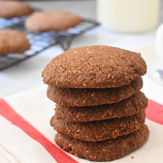 Ragi Almond Butter Cookies