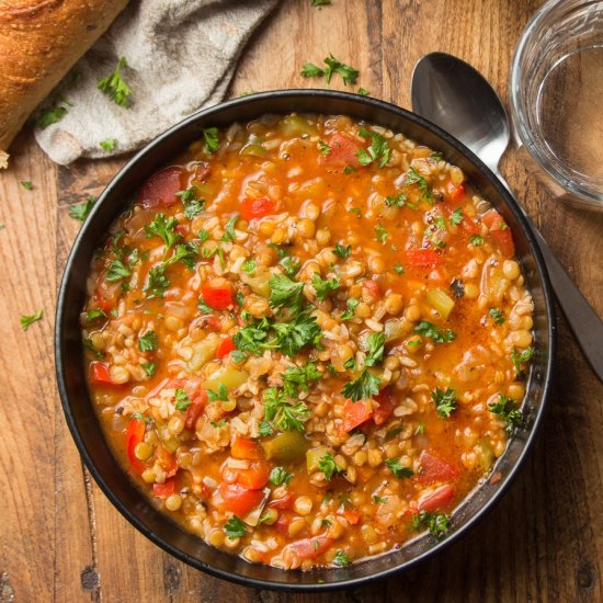 Vegan Stuffed Pepper Soup