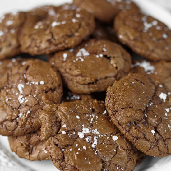 Salted Brownie Cookies