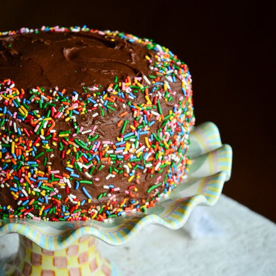 Chocolate Fudge Birthday Cake