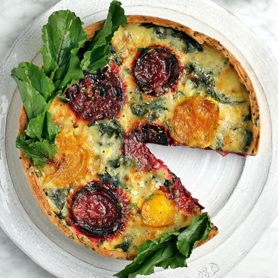 Roasted Beet Quiche