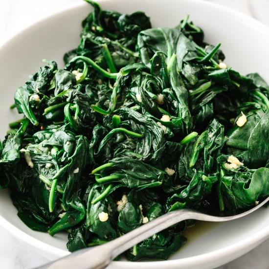 Garlic Sauteed Spinach