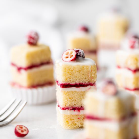 Cranberry Vanilla Bean Petit Fours