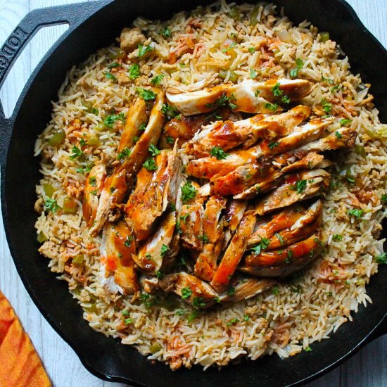 Quick Cajun Dirty Rice & Chicken