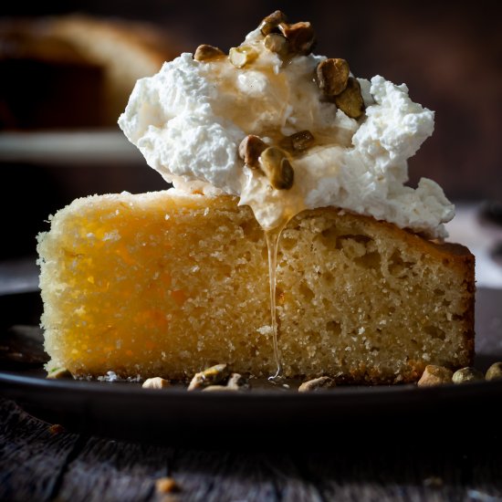 Lemon olive oil cake