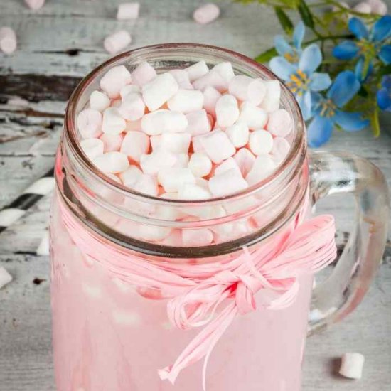 Valentine’s Day Pink Hot Chocolate