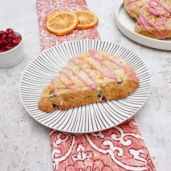 Orange Pomegranate Scones