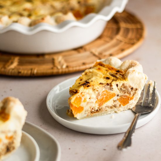 Butternut Squash Quiche