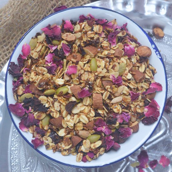 Rose Cardamom Granola