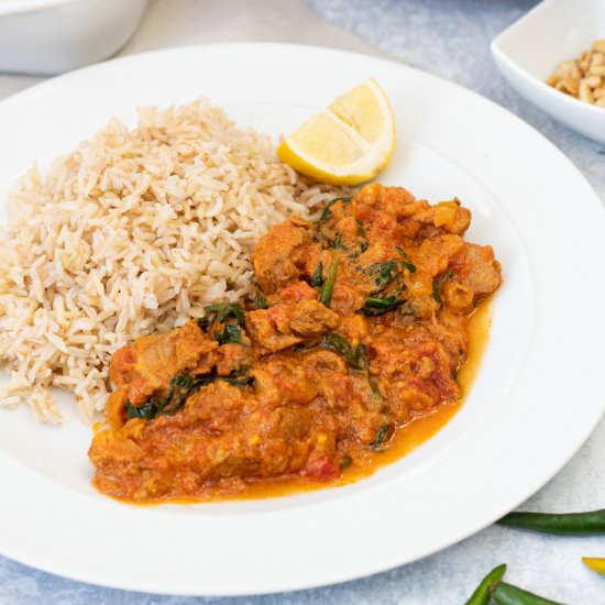 Afghan Lamb & Spinach Stew