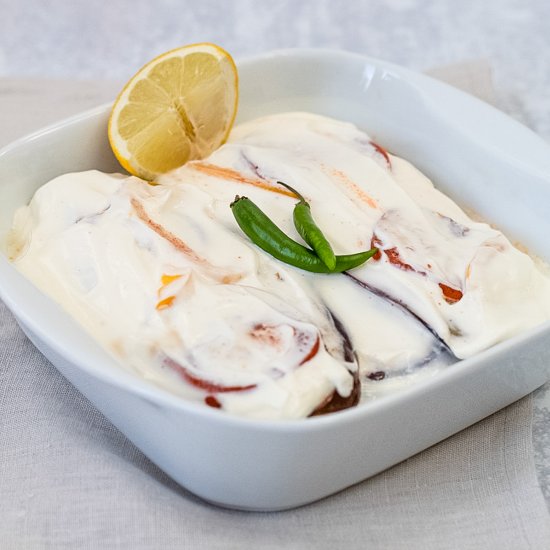 Aubergines in Yogurt