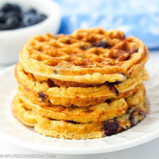 Keto Blueberry Waffles