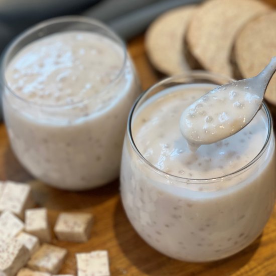 Taro Tapioca Coconut Milk Dessert