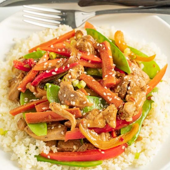 Keto Chicken Stir Fry