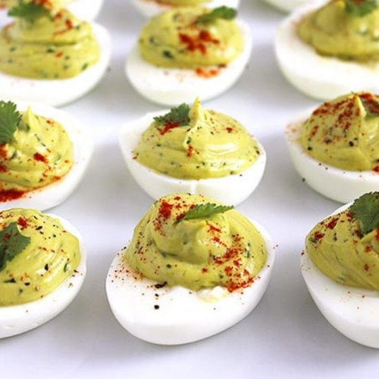 Dairy-Free Avocado Deviled Eggs