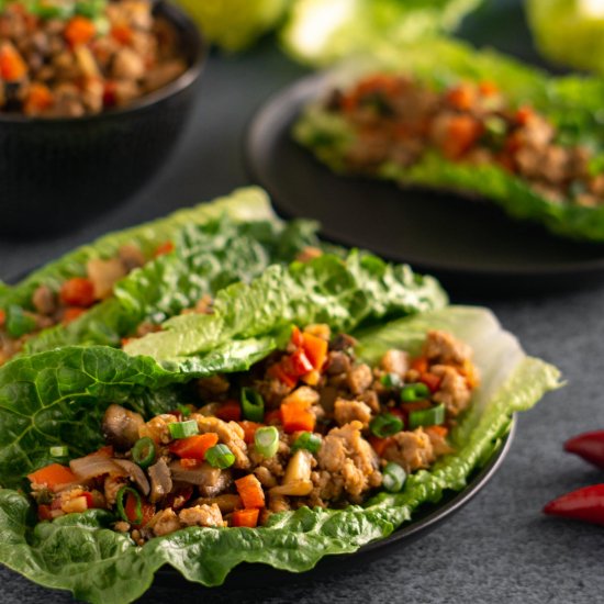 Sweet and Spicy Lettuce Wraps