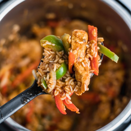 Instant Pot Fajita Chicken and Rice